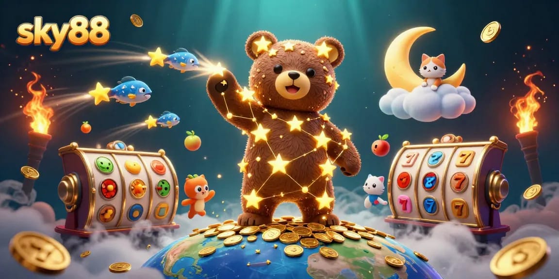 Experience thrilling wins at sky88 by spinning the slots with vibrant golden elements and iconic symbols.