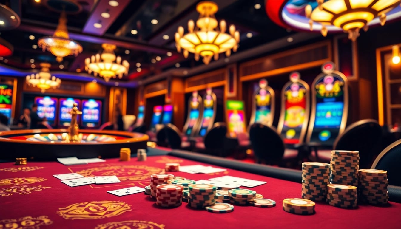 Experience thrilling action at XX88 casino with vibrant poker games and opulent decor.