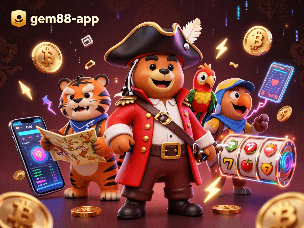 Engage with gem88-app and win with the pirate captain and treasure-themed gaming adventure.