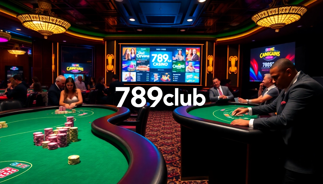 Experience the excitement of 789club with vibrant casino tables and lively gameplay.