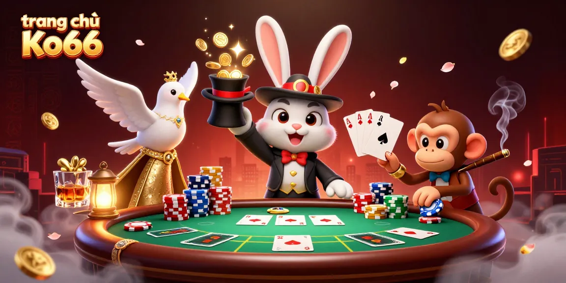 Experience the thrill of winning at trang chủ Ko66 with a vibrant depiction of exciting casino action.