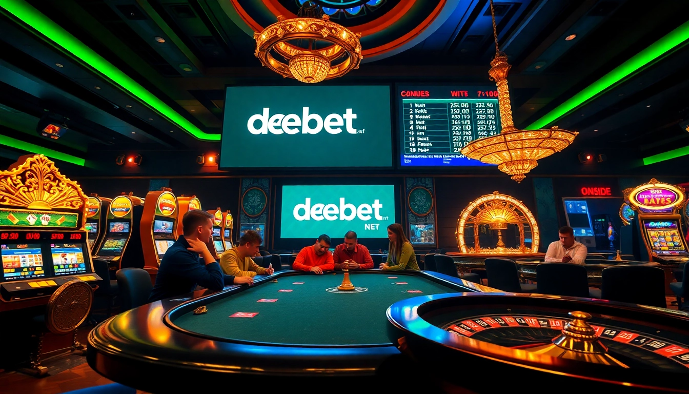 Experience thrilling poker action at debet net, with vibrant casino atmosphere and lively gameplay.