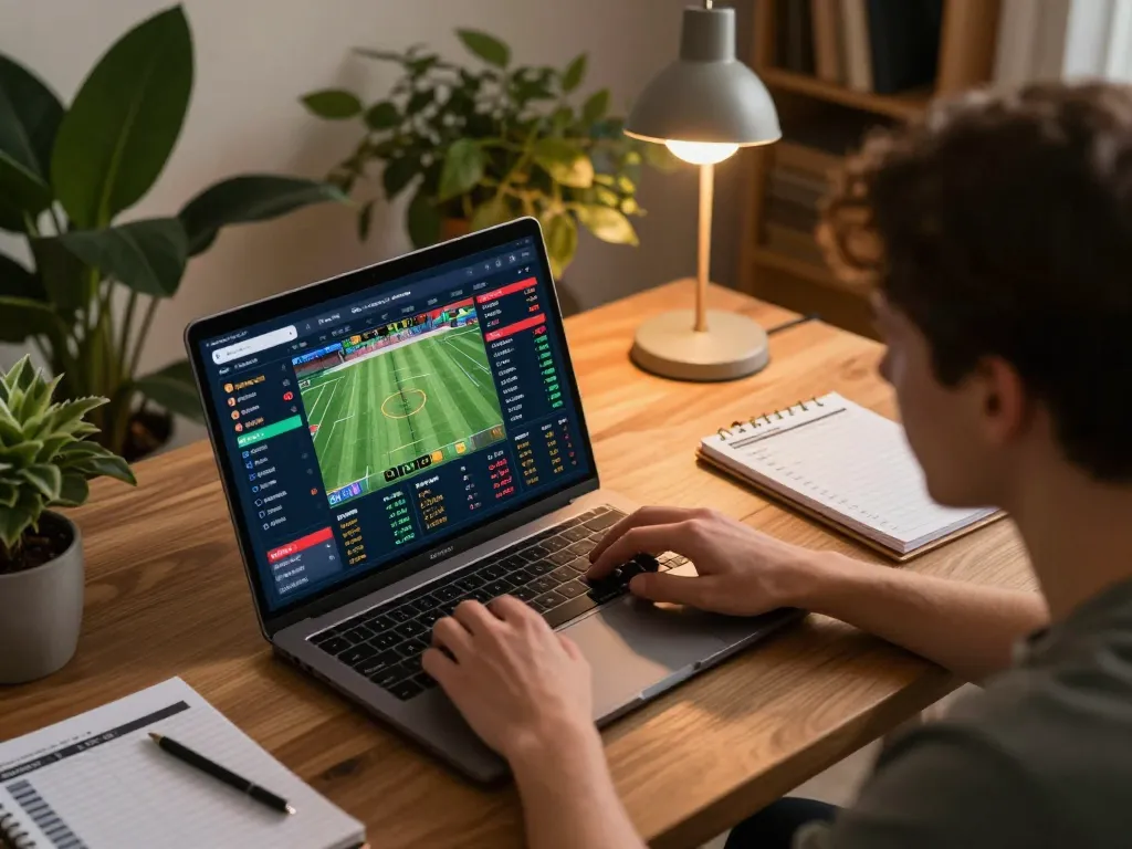 Experience strategic sports betting on MM88 with a cozy home gaming setup.