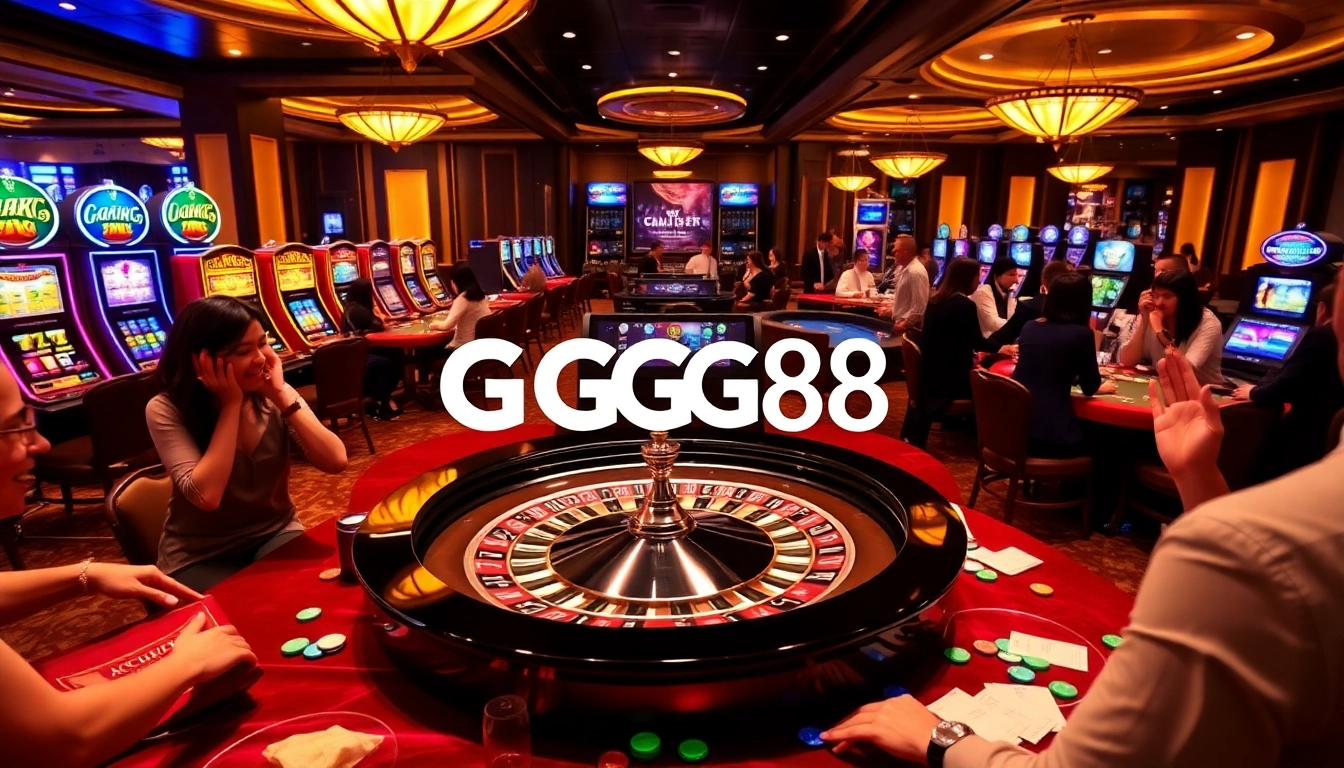 Experience excitement at GG88 with lush casino visuals, vibrant roulette and slot games.
