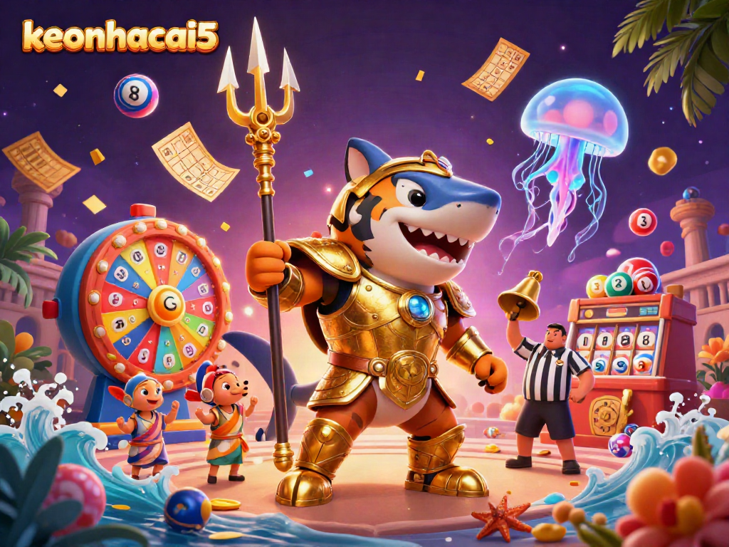 Experience thrilling action at keonhacai5 with dynamic underwater casino games illustrated in vivid detail.