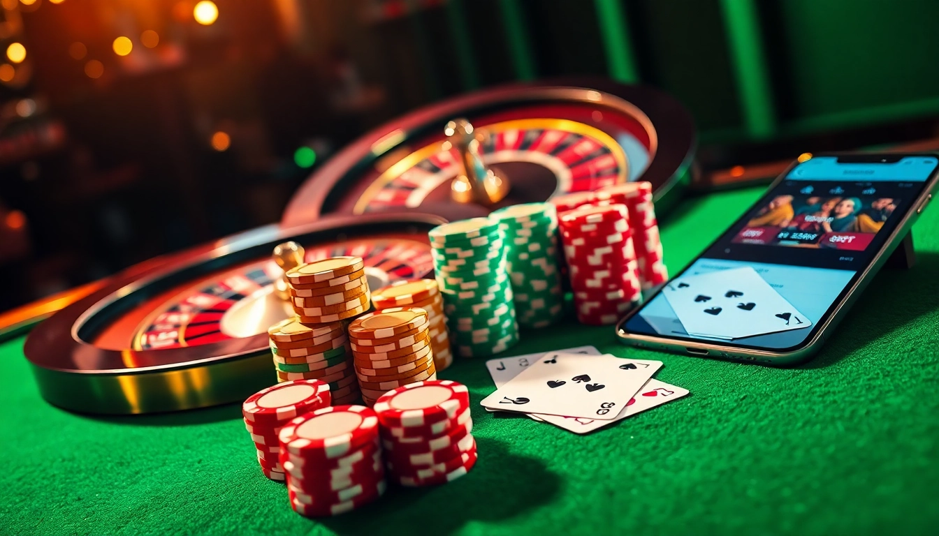 Experience the excitement of kèo nhà cái bet88 with premium poker chips and cards on a lush casino table.