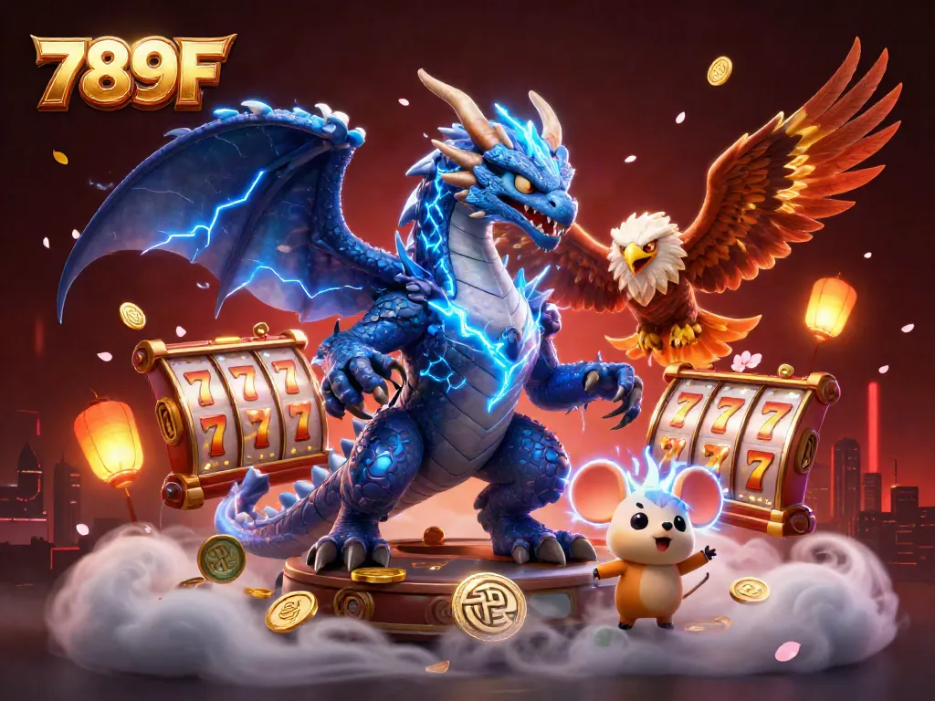 Experience thrilling gameplay with 789F, where dynamic slot reels and exciting elements create a captivating casino atmosphere.