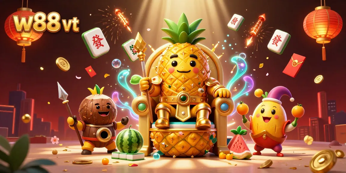 Khám phá w88 vt với hình ảnh hoàng đế trái cây và trò chơi casino hấp dẫn.