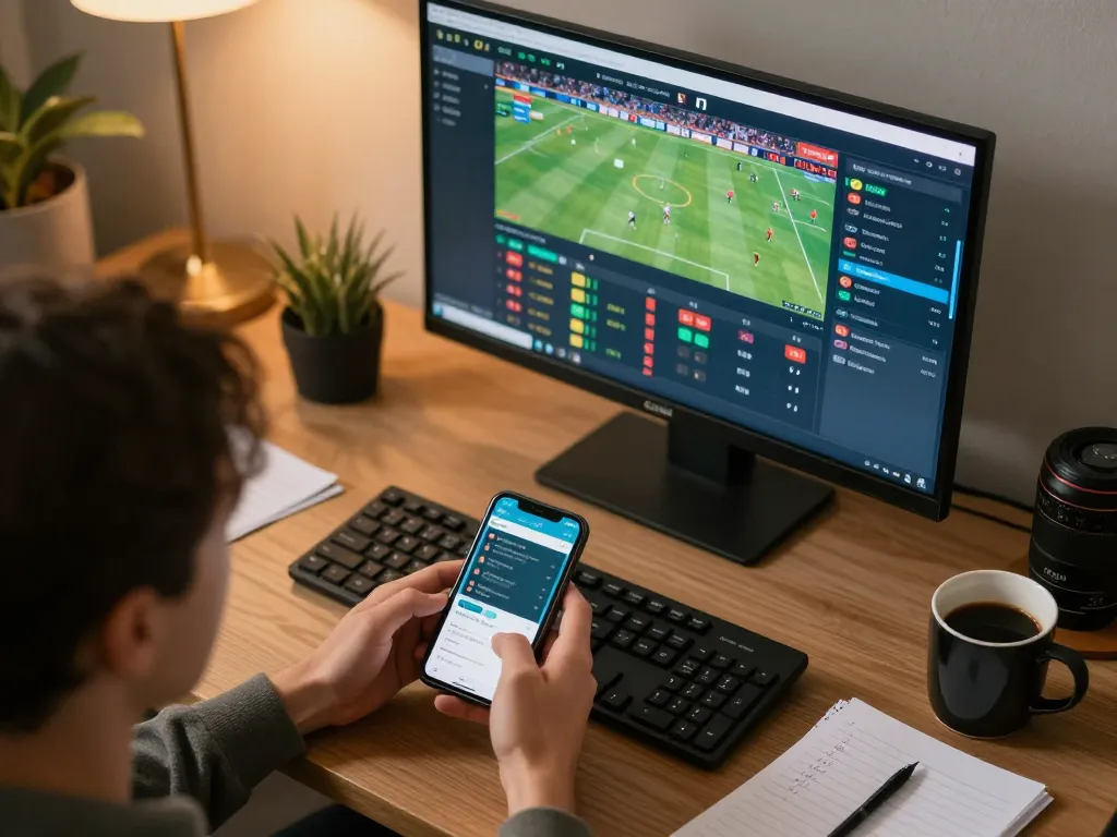 Engaging sports betting moment on LC888 app with user placing real-time bets.